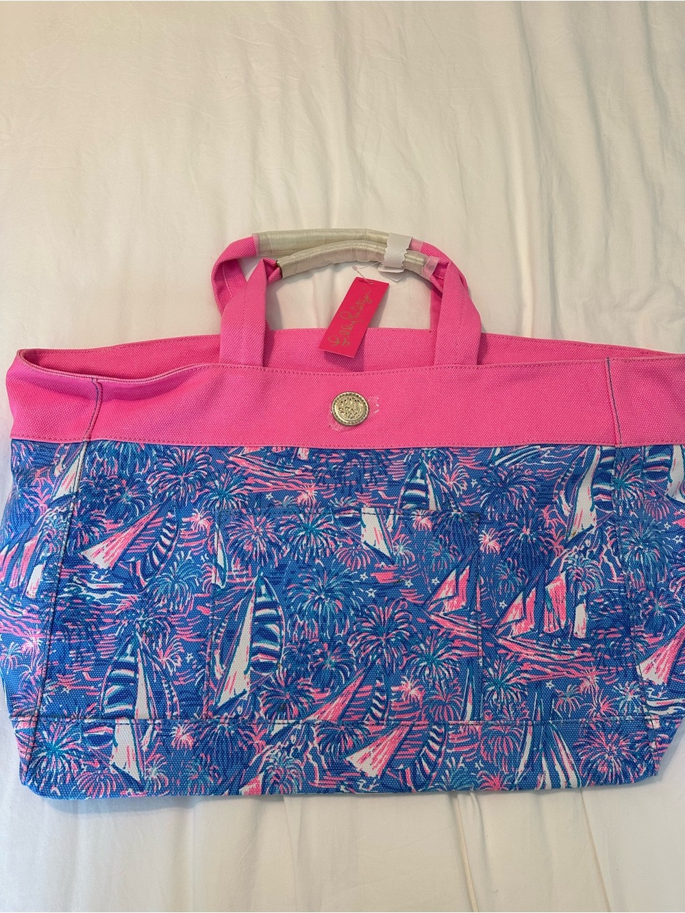 Lilly Pulitzer Jumbo Mercato Tote in Sailibration